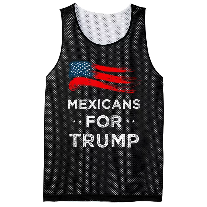 Mexicans For Trump 2024 Mesh Reversible Basketball Jersey Tank