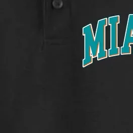 Miami Florida Throwback Design Print Classic Dry Zone Grid Performance Polo