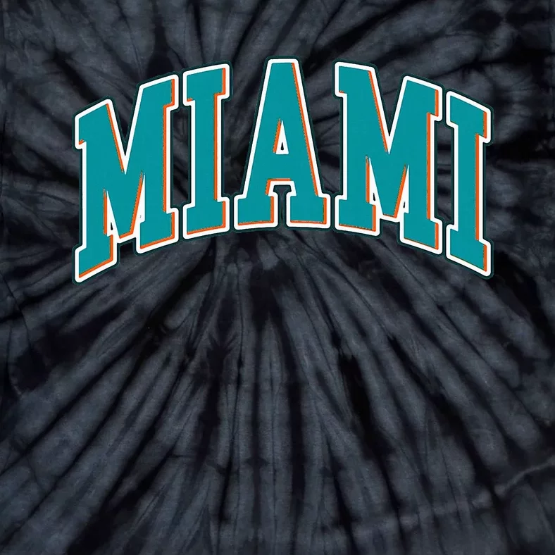 Miami Florida Throwback Design Print Classic Tie-Dye T-Shirt