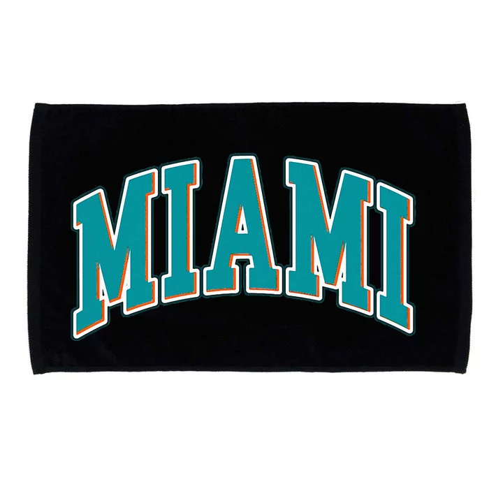 Miami Florida Throwback Design Print Classic Microfiber Hand Towel