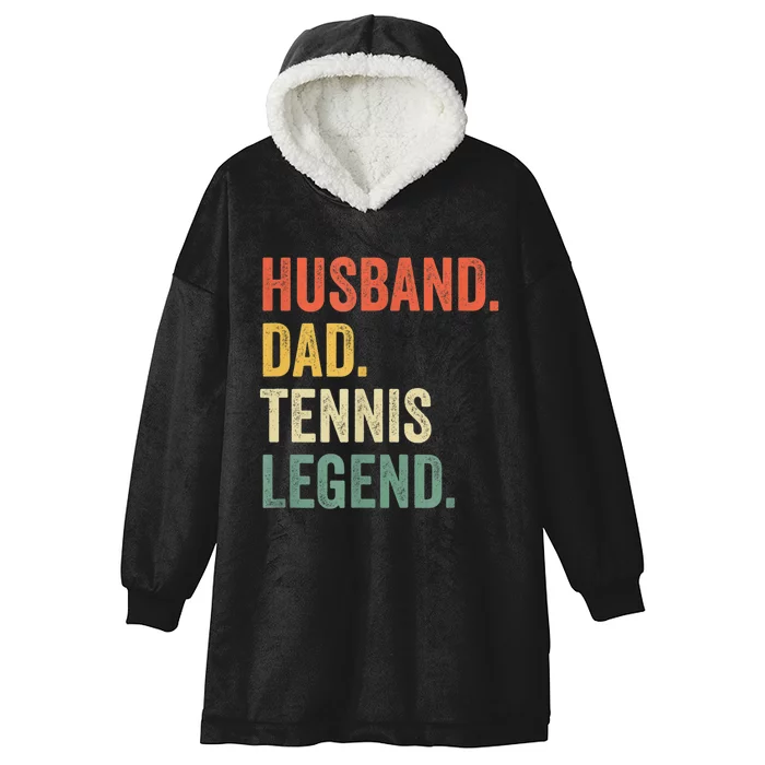 Mens Funny Tennis Player Husband Dad Tennis Legend Vintage TShirt Hooded Wearable Blanket