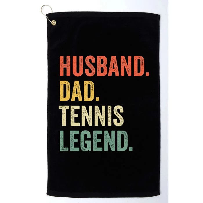 Mens Funny Tennis Player Husband Dad Tennis Legend Vintage TShirt Platinum Collection Golf Towel