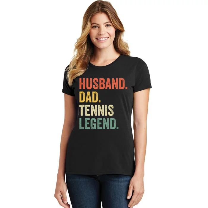 Mens Funny Tennis Player Husband Dad Tennis Legend Vintage TShirt Women's T-Shirt