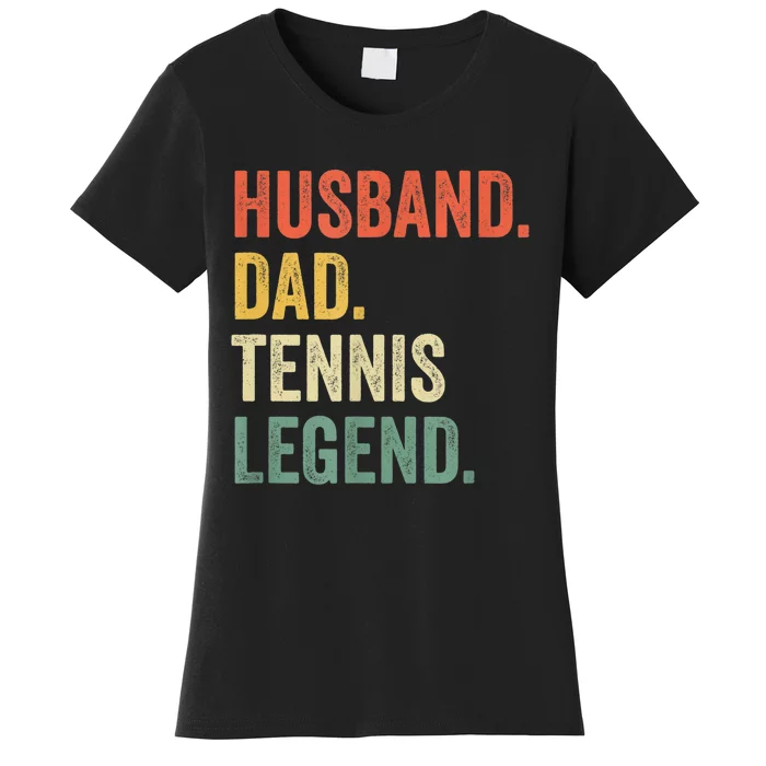 Mens Funny Tennis Player Husband Dad Tennis Legend Vintage TShirt Women's T-Shirt