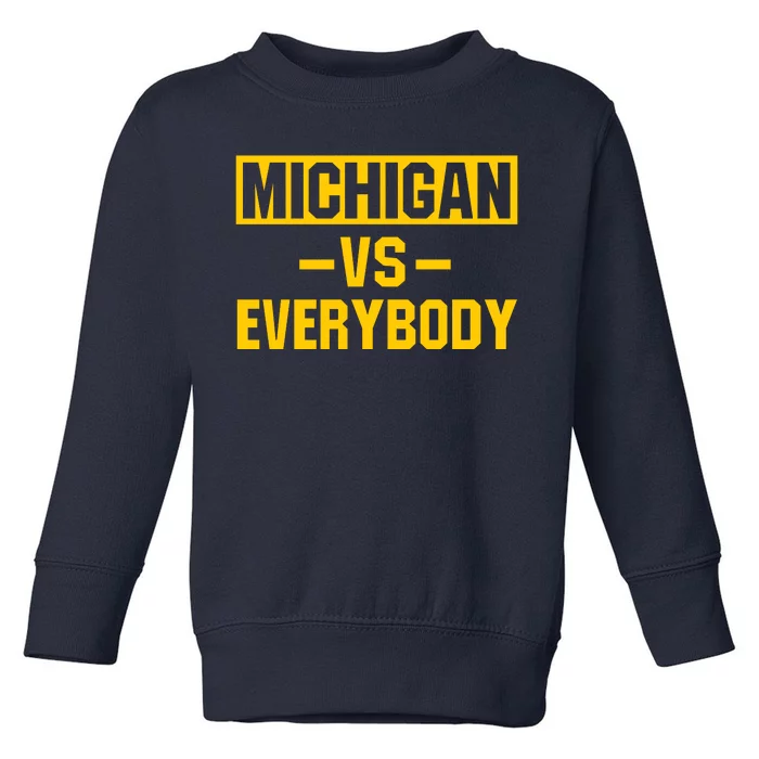 Michigan Football Team Everybody Toddler Sweatshirt