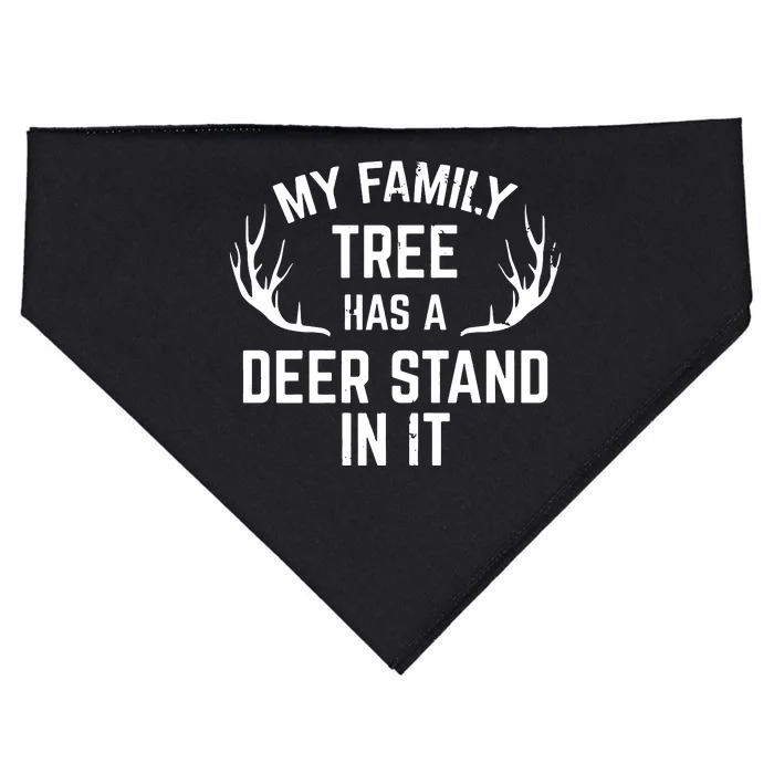 My Family Tree Has A Deer Stand In It Hunting USA-Made Doggie Bandana