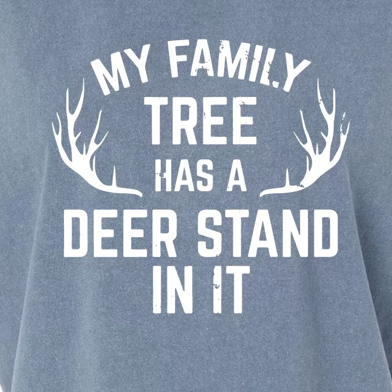 My Family Tree Has A Deer Stand In It Hunting Garment-Dyed Women's Muscle Tee