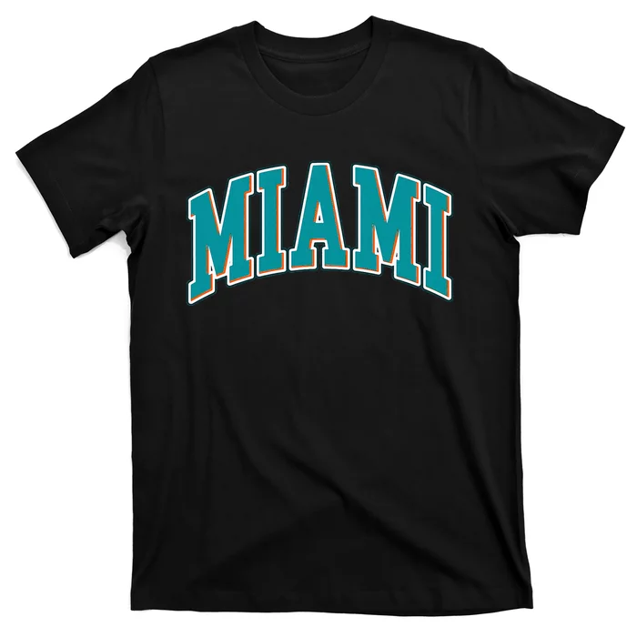 Miami Florida Throwback Design Print Classic T-Shirt