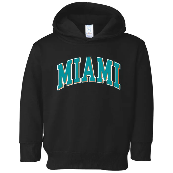 Miami Florida Throwback Design Print Classic Toddler Hoodie