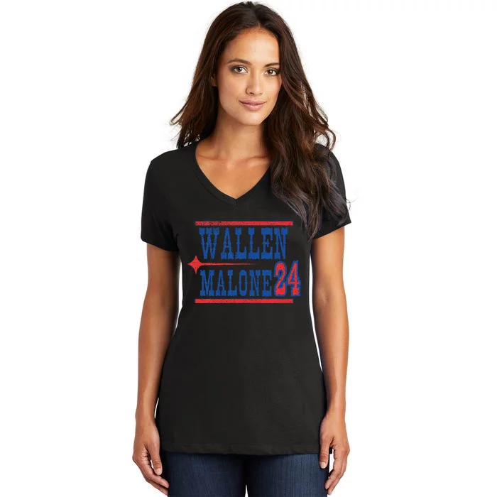 Malone Funny Teamwork Make The Dreamwork Women's V-Neck T-Shirt