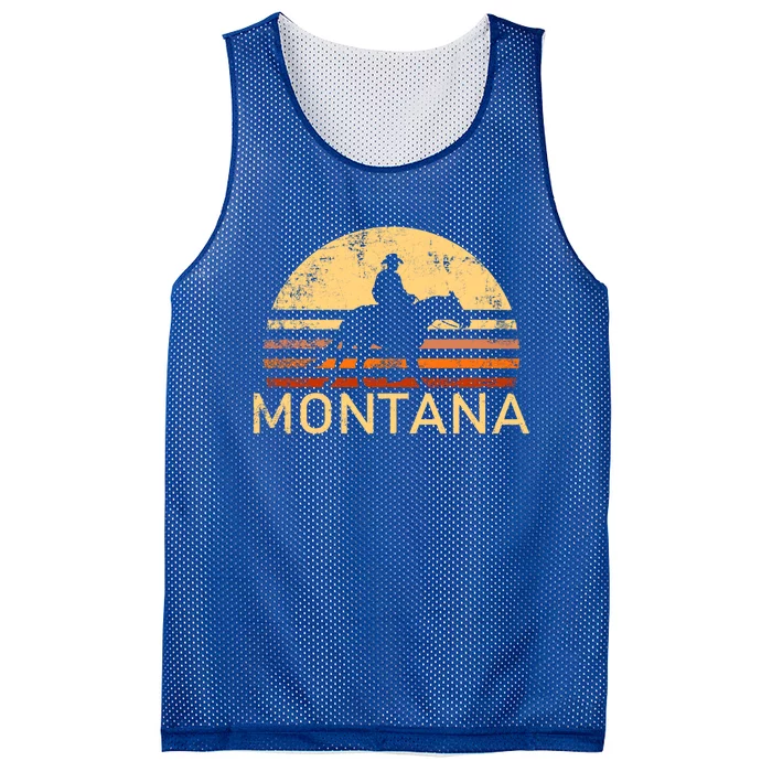 Montana For The Cow Cow Horse Lover Rancher Farmer Gift Mesh Reversible Basketball Jersey Tank