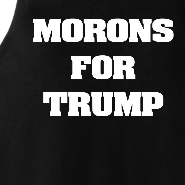 Morons For Trump Ladies Tri-Blend Wicking Tank