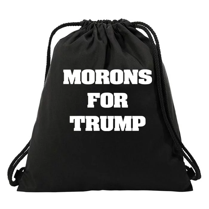 Morons For Trump Drawstring Bag