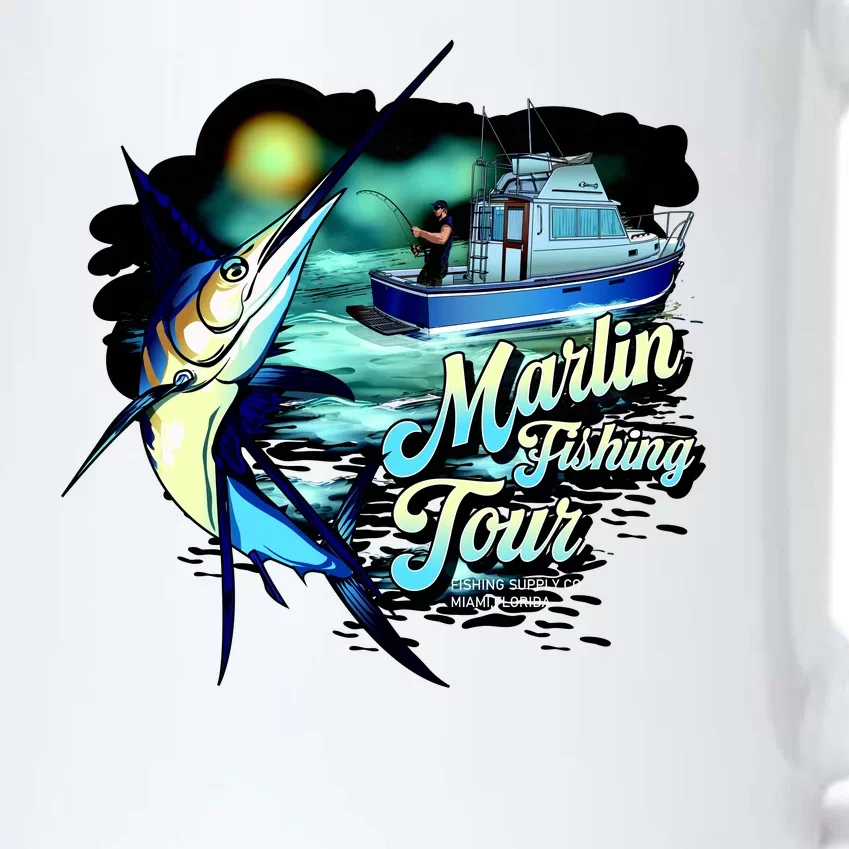 Marlin Fishing Tour Black Color Changing Mug