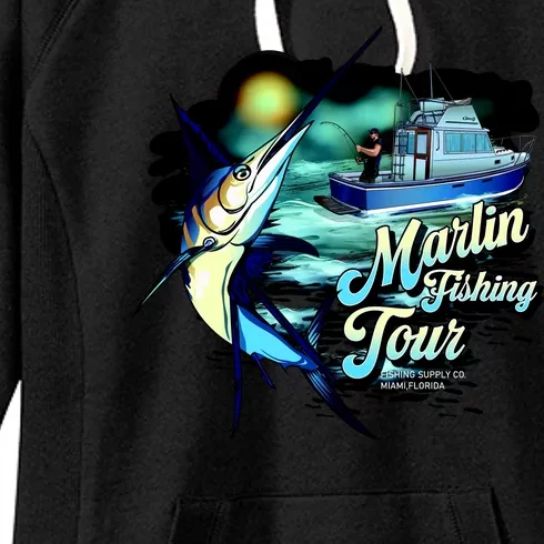 Marlin Fishing Tour Women's Fleece Hoodie