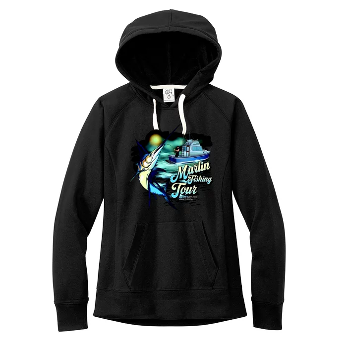 Marlin Fishing Tour Women's Fleece Hoodie