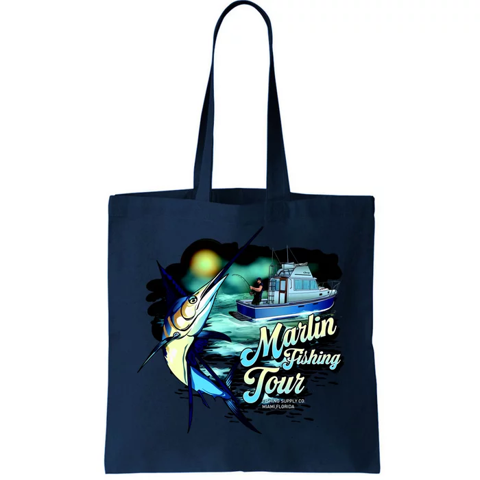 Marlin Fishing Tour Tote Bag