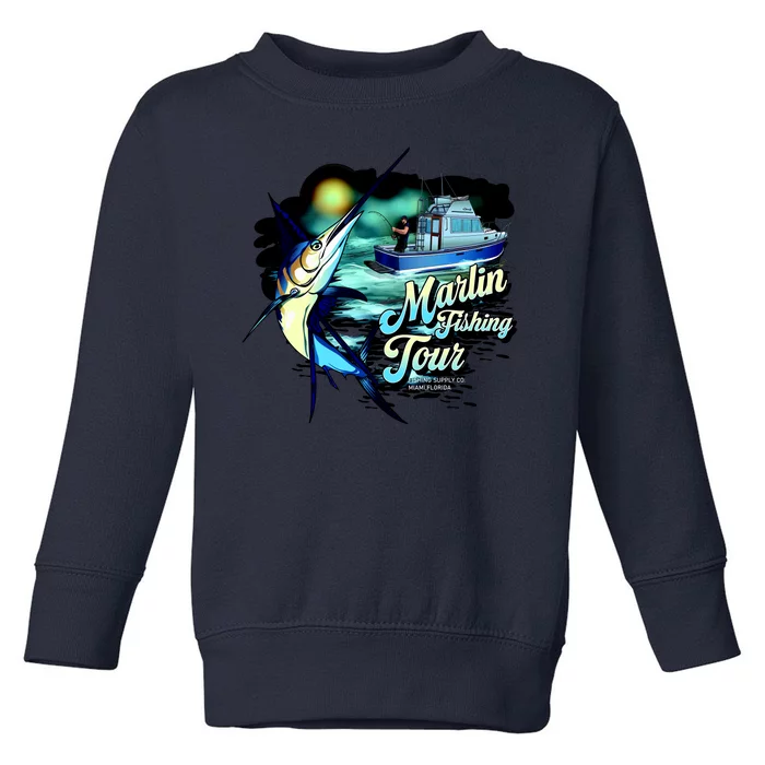 Marlin Fishing Tour Toddler Sweatshirt