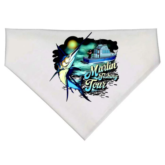 Marlin Fishing Tour USA-Made Doggie Bandana