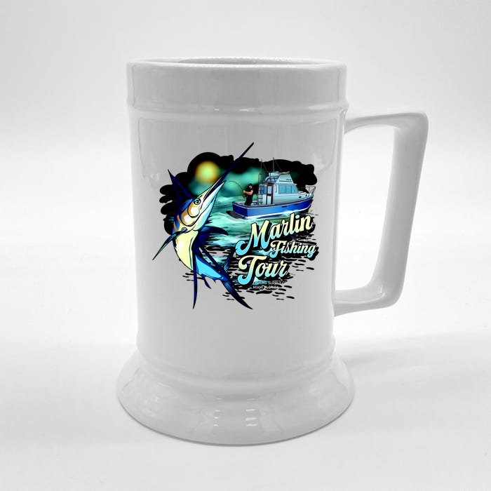 Marlin Fishing Tour Front & Back Beer Stein