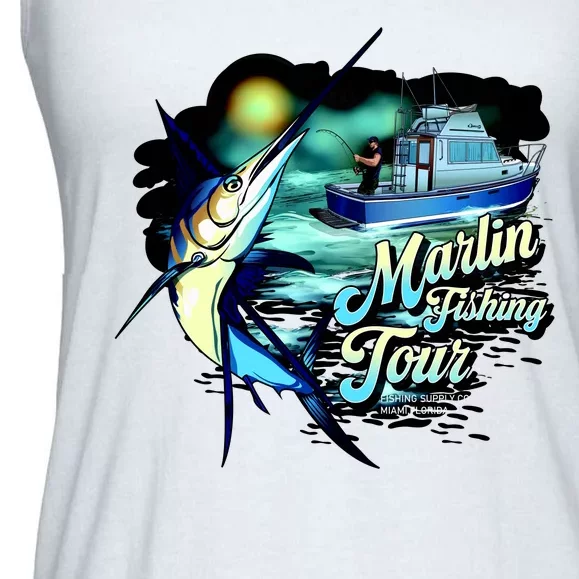 Marlin Fishing Tour Ladies Essential Flowy Tank