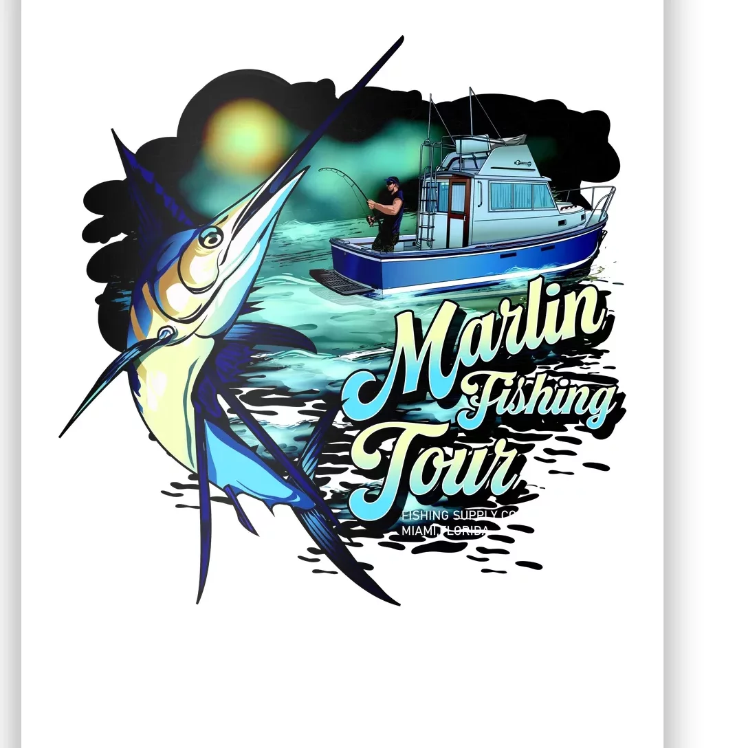 Marlin Fishing Tour Poster