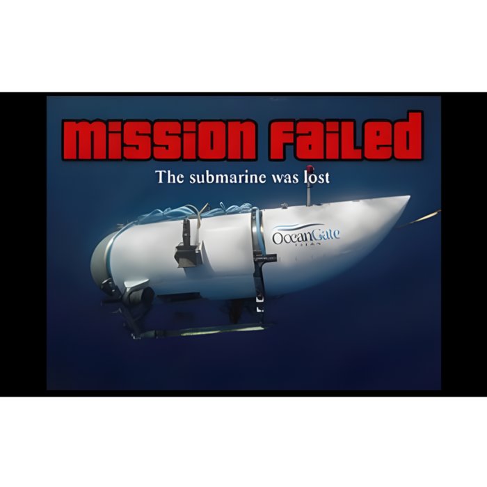 Mission Failed The Submarine Was Lost Bumper Sticker