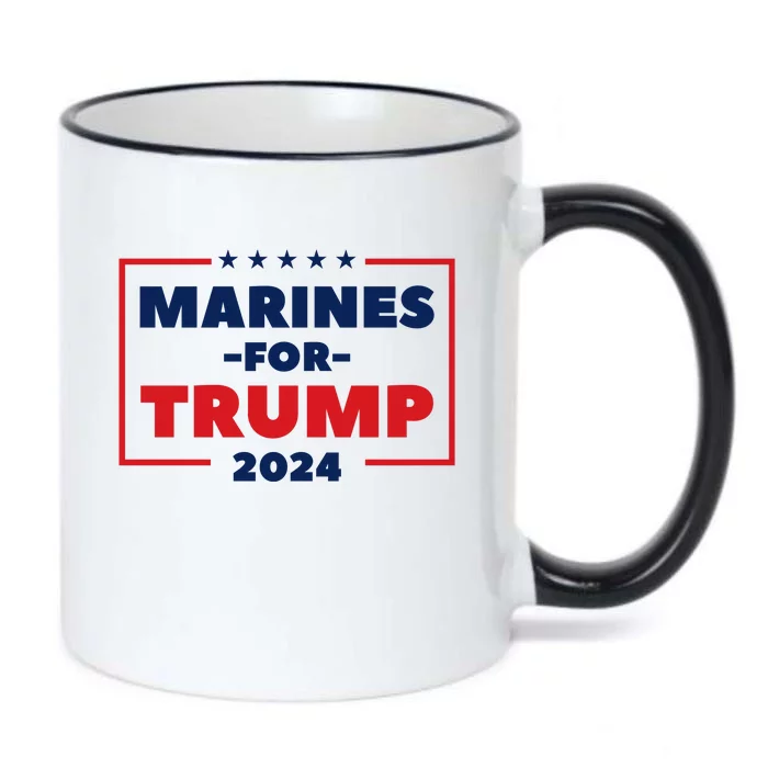 Marines For Trump 2024 Black Color Changing Mug