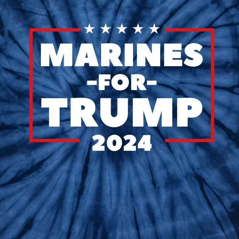 Marines For Trump 2024 Tie-Dye T-Shirt