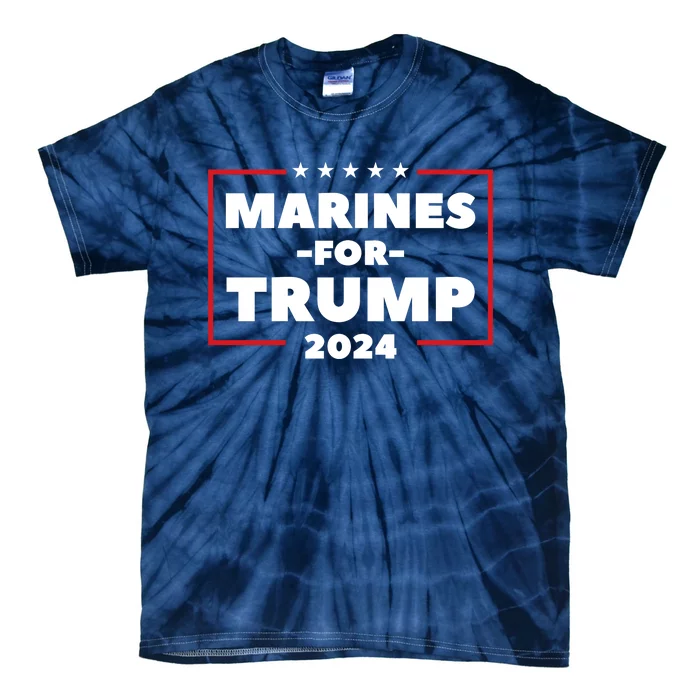 Marines For Trump 2024 Tie-Dye T-Shirt