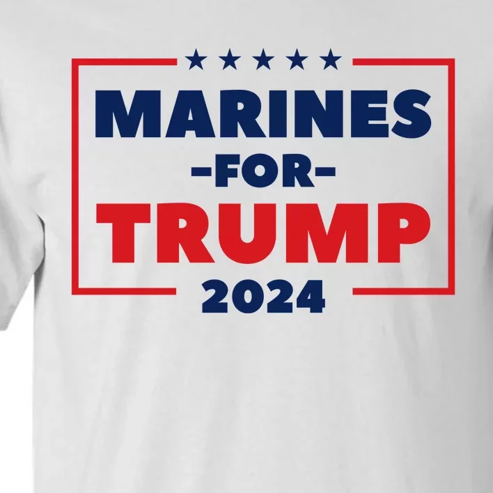 Marines For Trump 2024 Tall T-Shirt