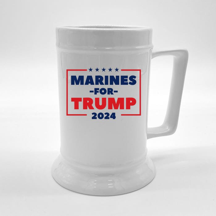 Marines For Trump 2024 Front & Back Beer Stein