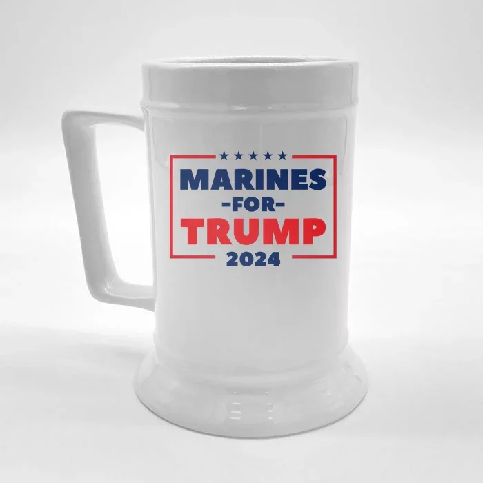 Marines For Trump 2024 Front & Back Beer Stein