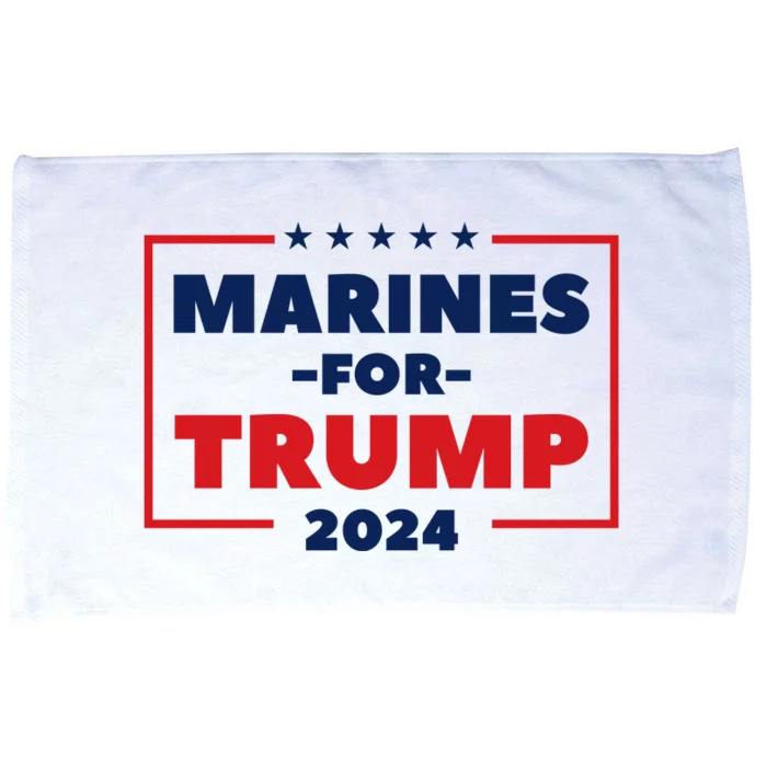 Marines For Trump 2024 Microfiber Hand Towel