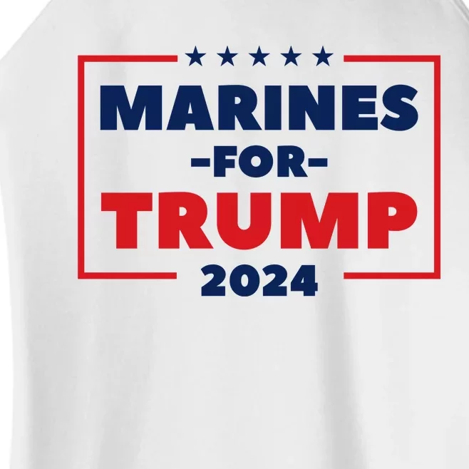 Marines For Trump 2024 Women’s Perfect Tri Rocker Tank