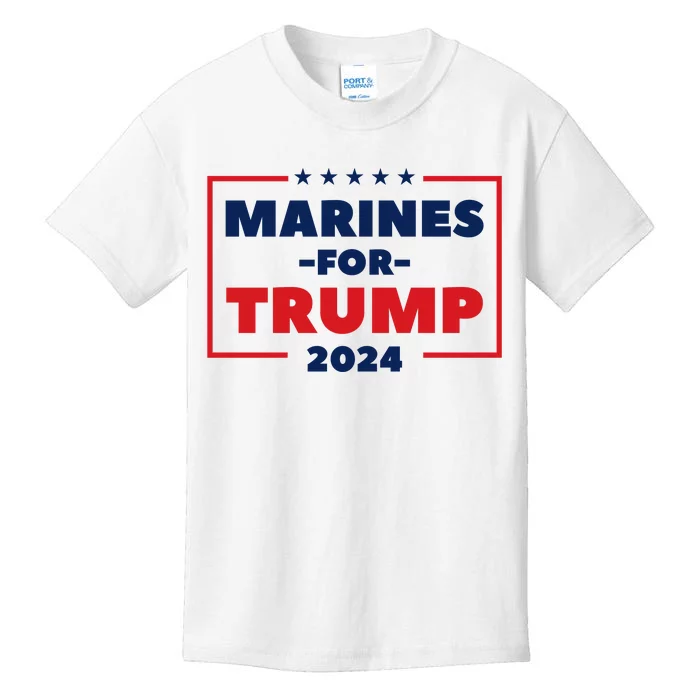 Marines For Trump 2024 Kids T-Shirt