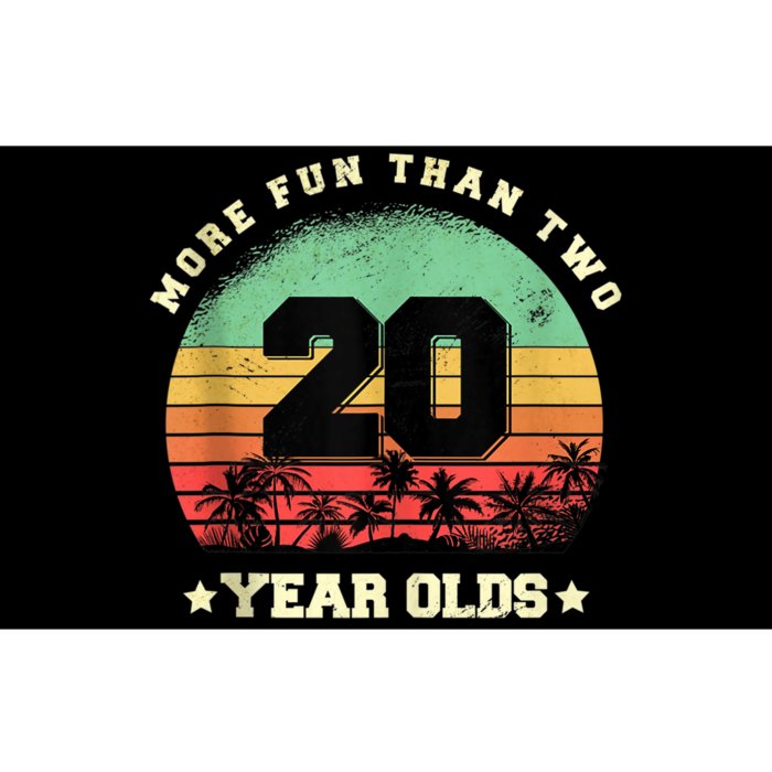 More Fun Than Two Twenty Year Olds 40th Birthday Tank Top Bumper Sticker