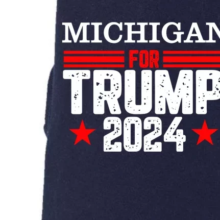 Michigan For Trump 2024 Doggie 3-End Fleece Hoodie