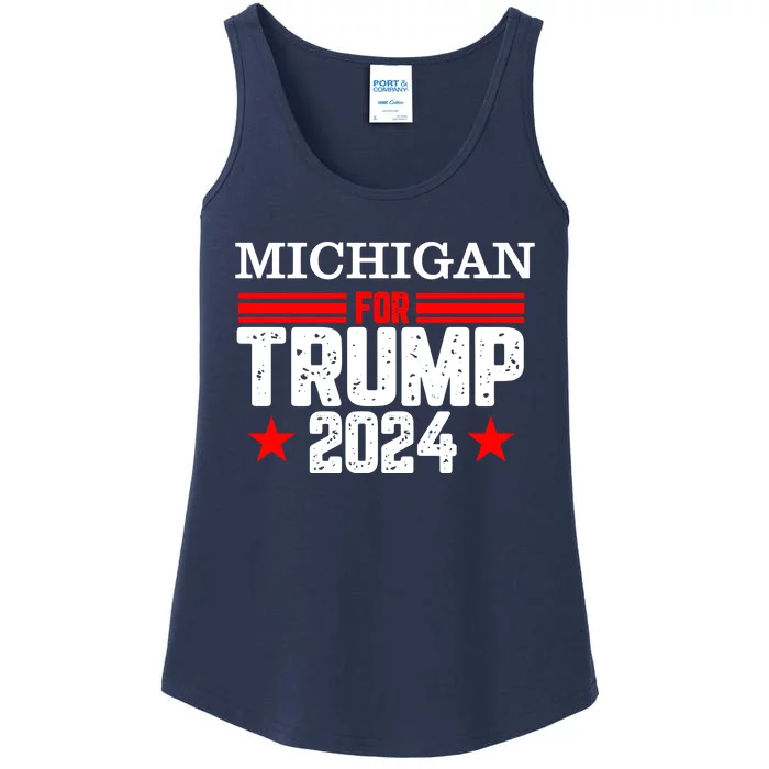 Michigan For Trump 2024 Ladies Essential Tank