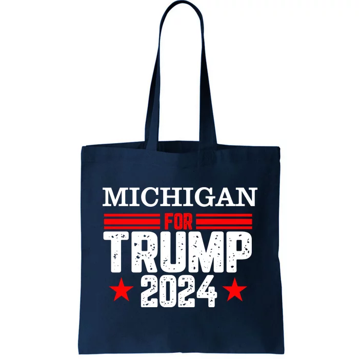 Michigan For Trump 2024 Tote Bag