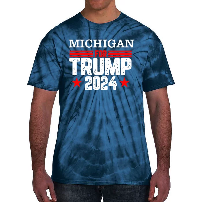 Michigan For Trump 2024 Tie-Dye T-Shirt