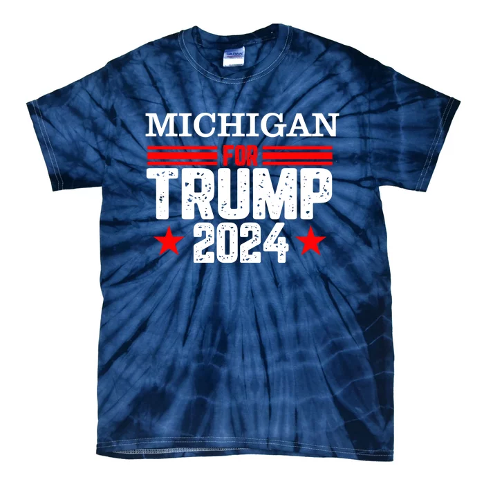 Michigan For Trump 2024 Tie-Dye T-Shirt