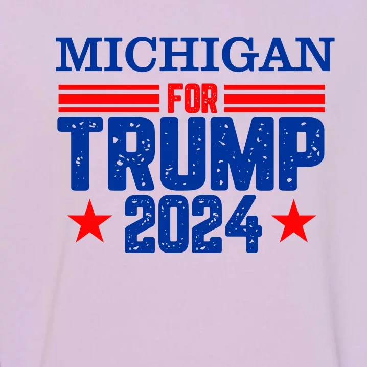 Michigan For Trump 2024 Garment-Dyed Sweatshirt