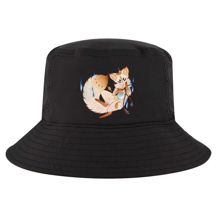 Mischievous Fox Teakitsune Yokai Kitsune Cool Comfort Performance Bucket Hat