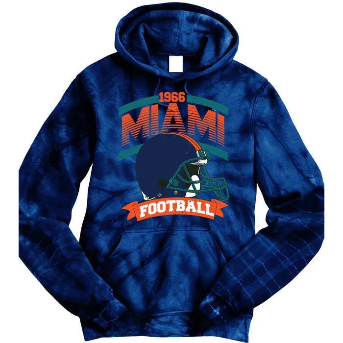 Miami Football Team Supporter Tie Dye Hoodie