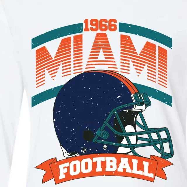 Miami Football Team Supporter Womens Cotton Relaxed Long Sleeve T-Shirt