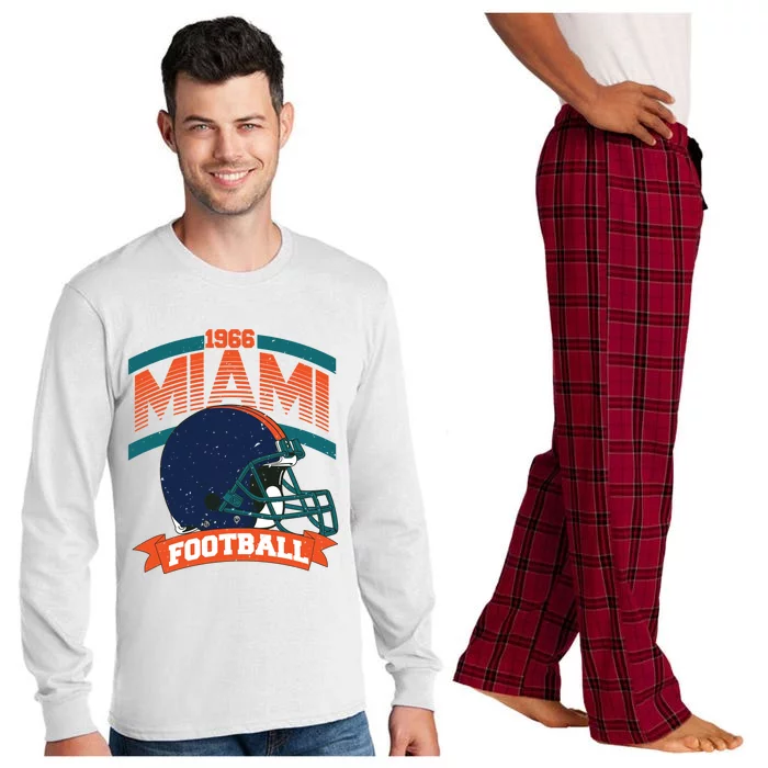 Miami Football Team Supporter Long Sleeve Pajama Set