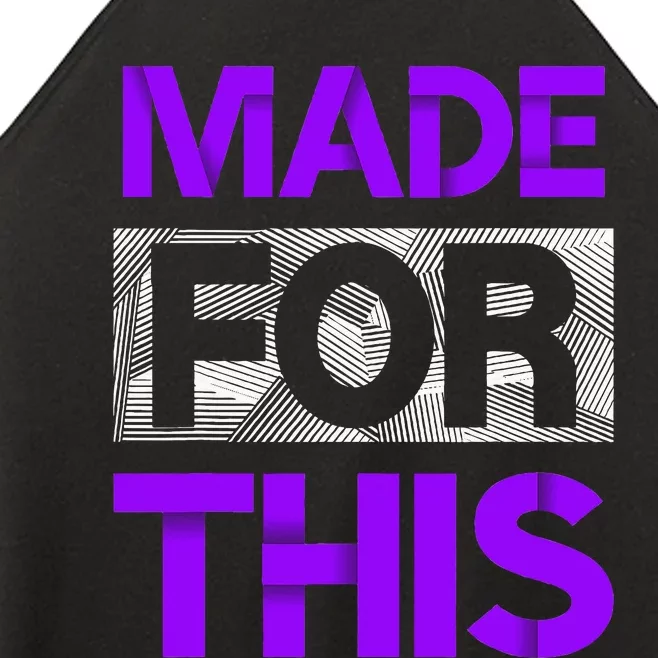 Made For This Purple Women’s Perfect Tri Rocker Tank