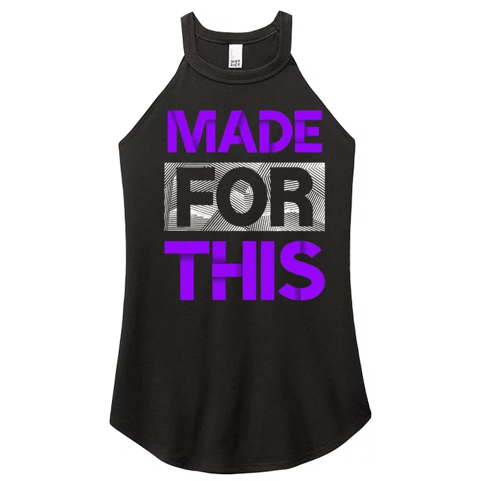 Made For This Purple Women’s Perfect Tri Rocker Tank