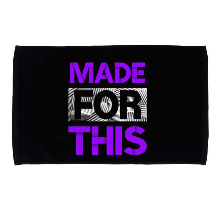 Made For This Purple Color Graphic Microfiber Hand Towel